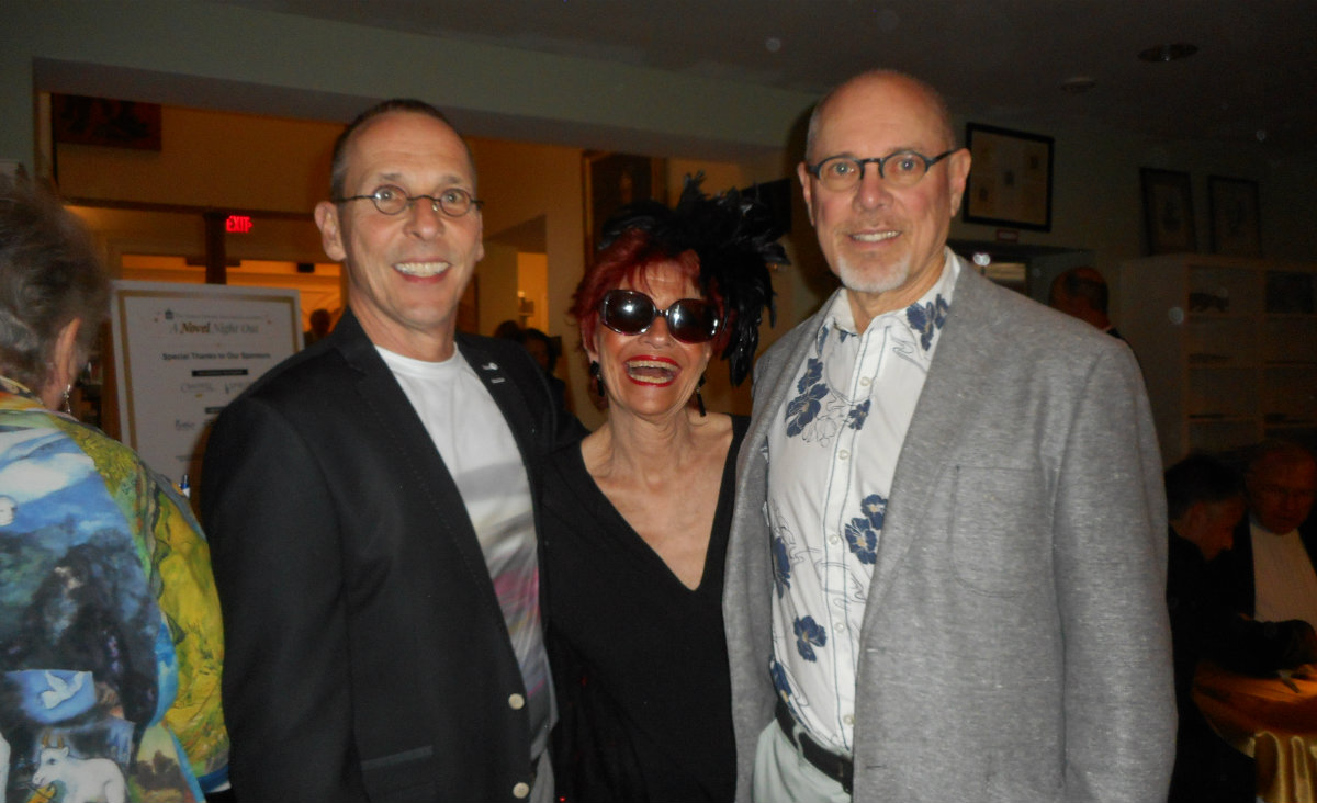 Lenox retailer Tony Chojnowski, Katherine Abraham and Joe Goodwin, an artist.