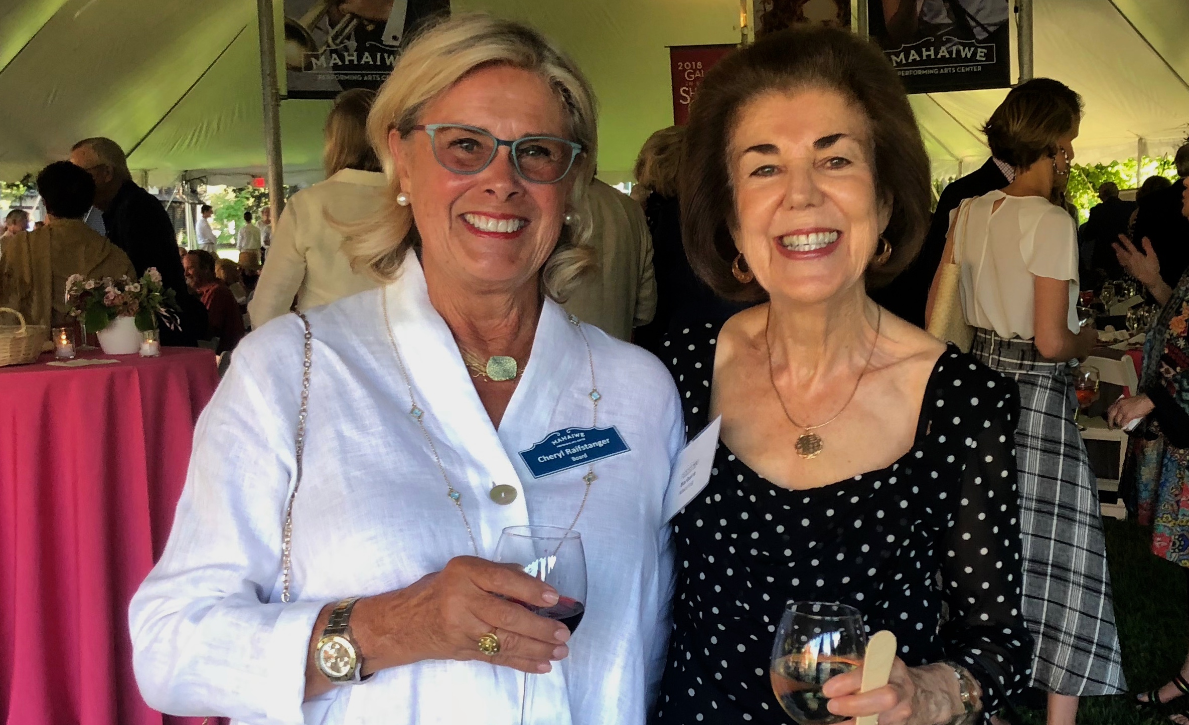 Mahaiwe board member Cheryl Raifstanger and Barbara Manring
