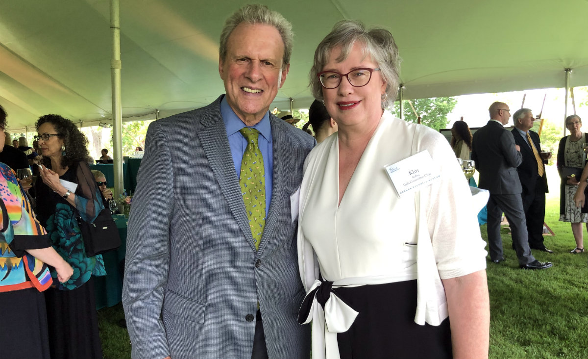 Trustee Duncan Pollock and Kim Ruffing, the gala committee chair