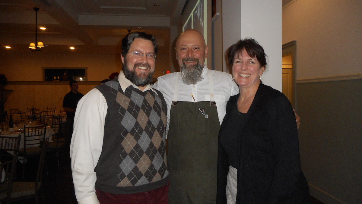 Dan Thomas, owner of the recently opened South Egremont Spirit Shoppe; Chef Brian Alberg, a member of RSYP&#39;s board of directors and vice president of culinary development at Main Street Hospitality Group; and Denise Albert of the catering division at Main Street Hospitality Group.