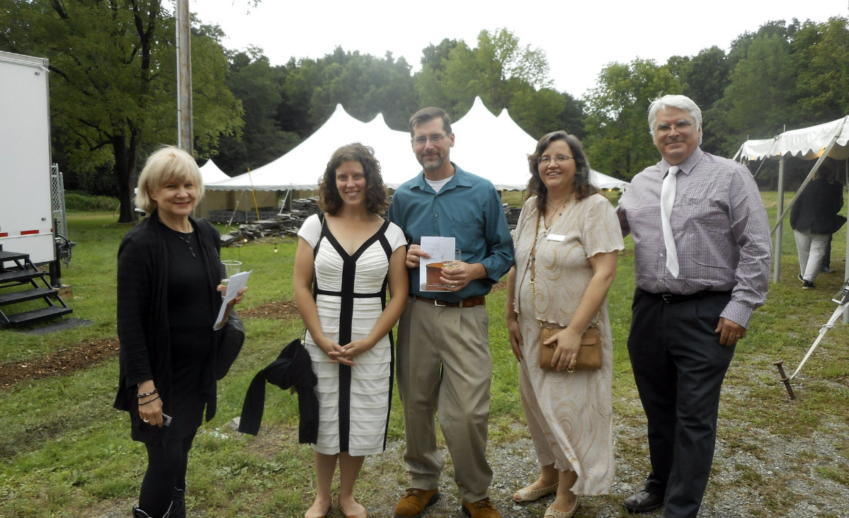 Arlene Hutton, Lisa Seymour, collections manager, Brad Seymour, Melissa Peters, administrative associate, and Brian Peters.