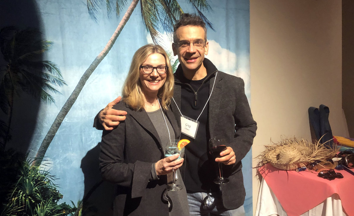 Dee Olsen and Greg Olsen, who have a home in Austerlitz.