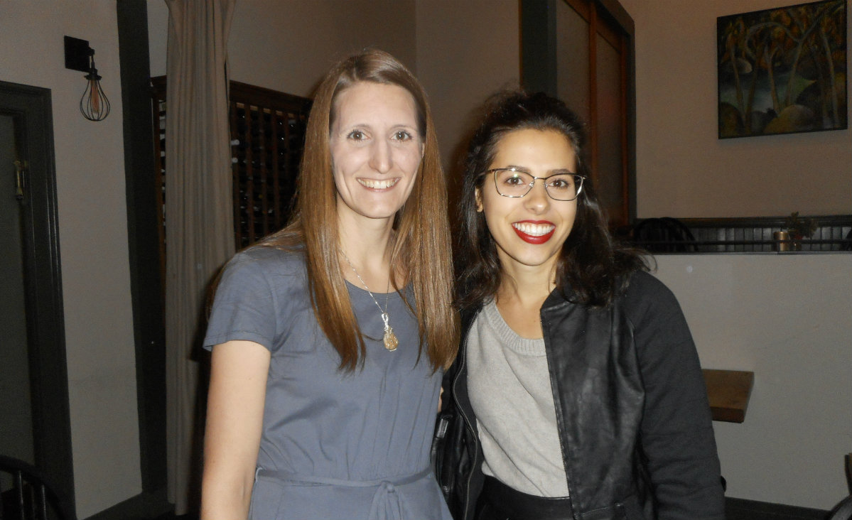 Christen Wagner, Terrapin&#39;s marketing coordinator, and Sabrina Sucato, of&nbsp;Hudson Valley Magazine.
