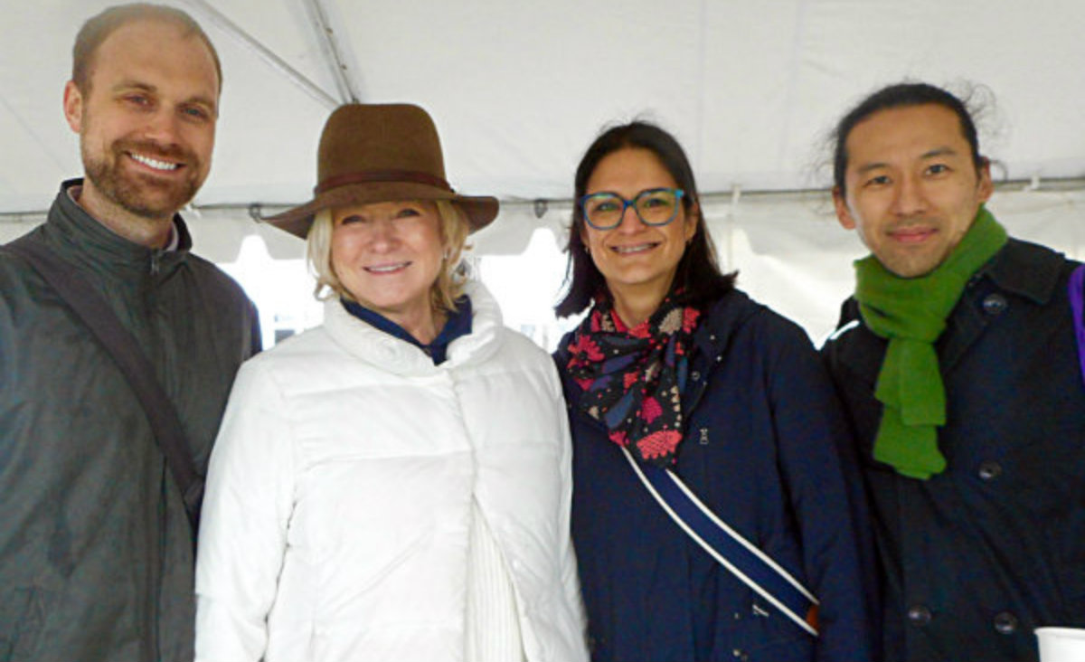 Martha Stewart is surrounded by members of her current and former staff: senior industrial designer&nbsp;Ben Broerman,&nbsp;Rosma Gutierrez,&nbsp;now design director at her own company,&nbsp;Studiology;&nbsp;and&nbsp;Akira Yoshimura,&nbsp;a product designer.