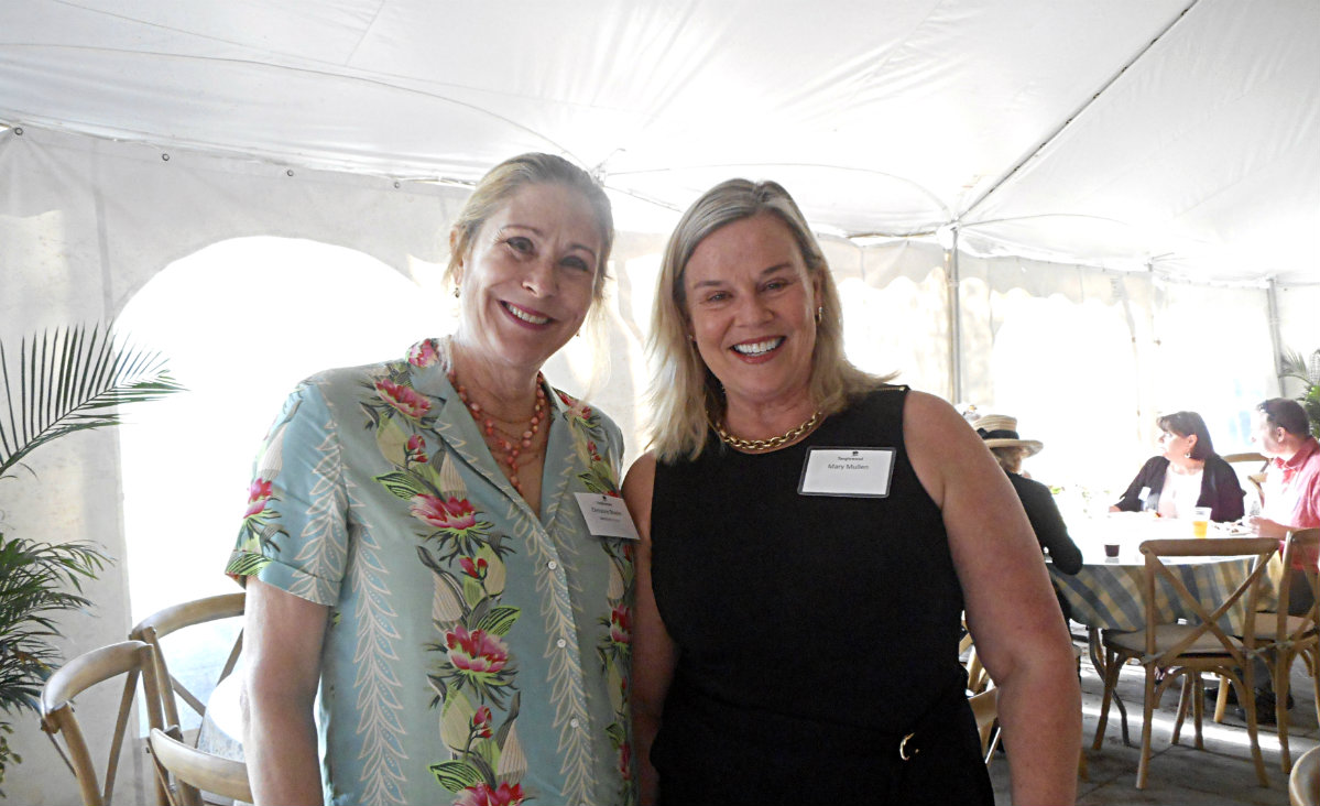 Christina Boeke, who owns Wescott House in Hudson, with Mary Mullen.