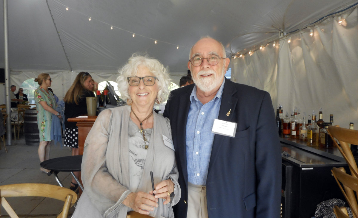 Artist Marge Bride and Ed Bride of Ed Bride Associates.