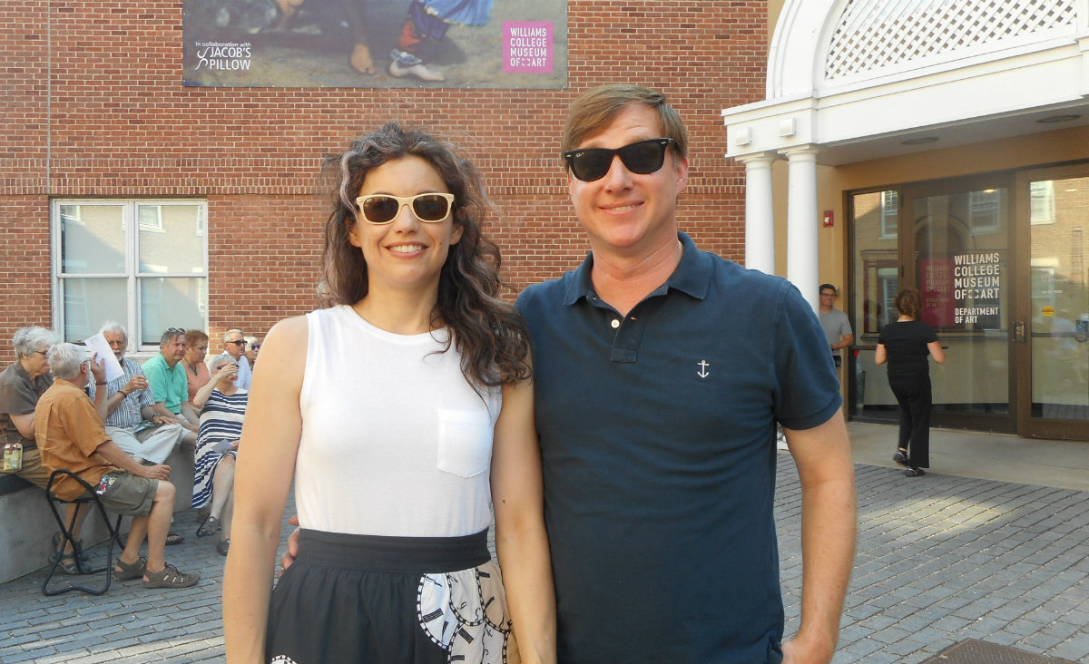 Julia Blake and Gregory Shook, director of media relations at Williams College. Julia Blake and Gregory Shook, director of media relations at Williams College.