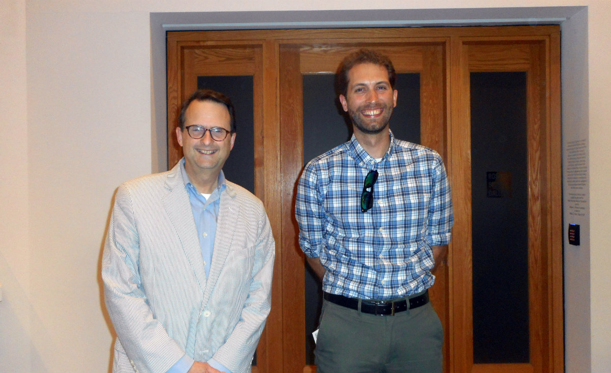 David Daschiell and Andrew Groff, community development director for the town of Williamstown. David Daschiell and Andrew Groff, community development director for the town of Williamstown.