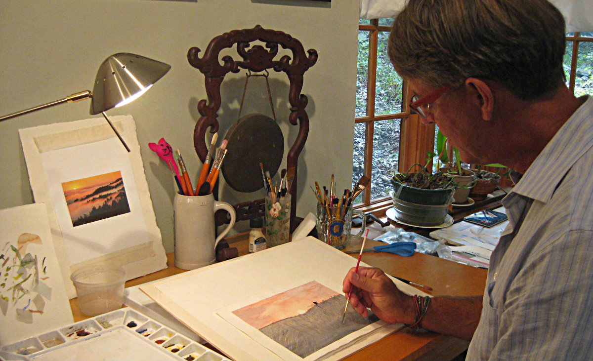 Watercolorist Rich Humphrey, Rhinebeck. Photo: Joanna Hess Watercolorist Rich Humphrey, Rhinebeck. Photo: Joanna Hess