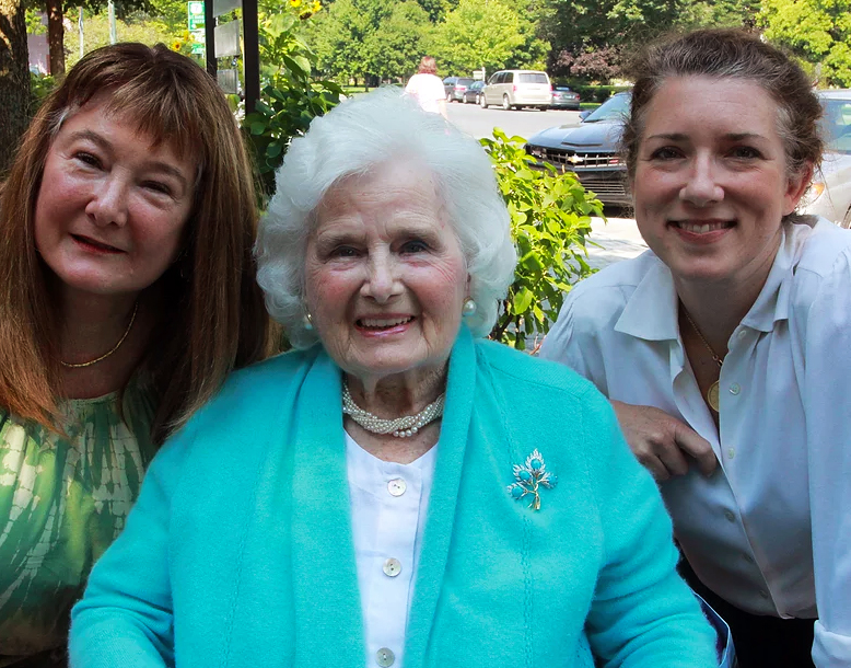 Three generations: Nancy Fitzpatrick, Jane Fitzpatrick and Sarah Eustis...