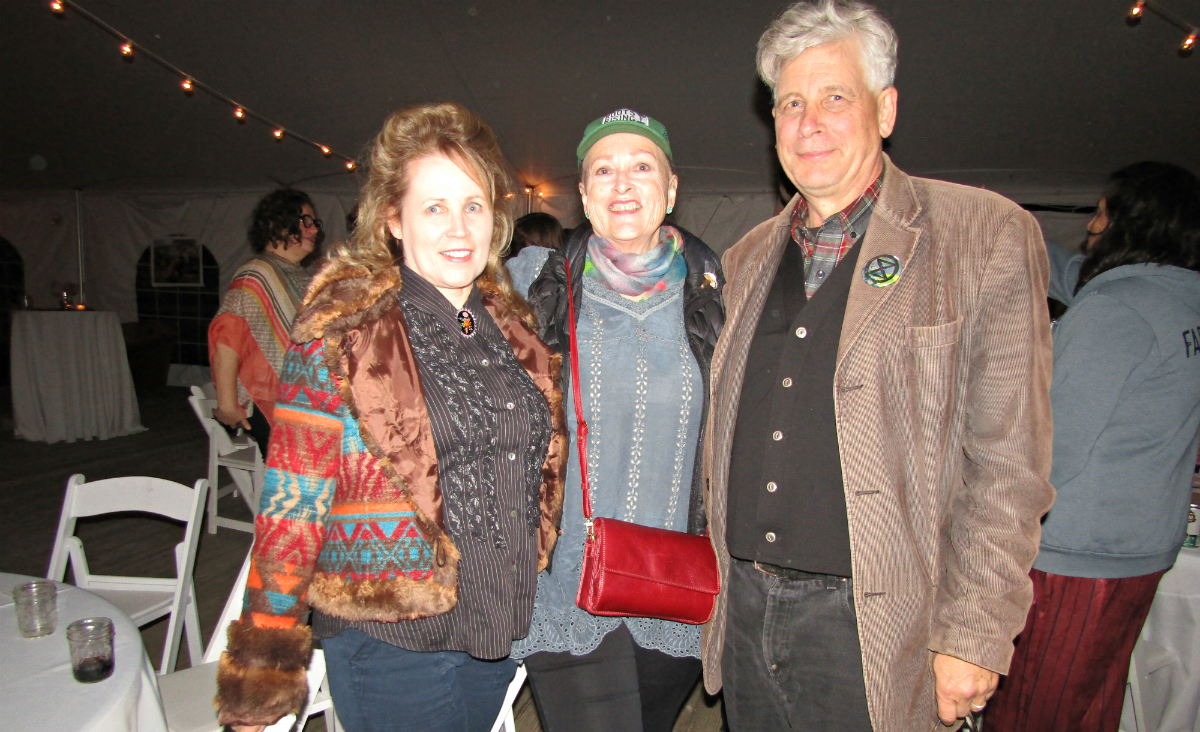 Lillian Lennox, Lenox Garden Club president Hilary Somers Deely and J. Gregory Whitehead