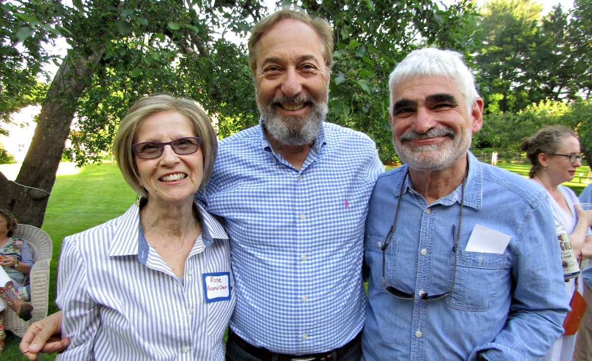 Rose Ellis, attorney Steven Green and Steven Gerrard, a philosophy professor at Williams College