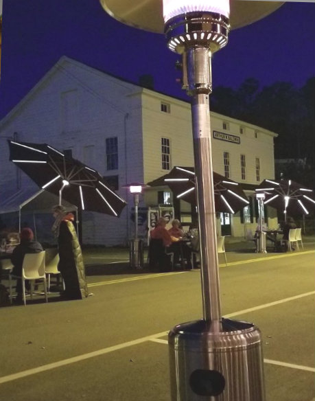 Nightime dining at Rouge Restaurant. Photo courtesy of Rouge Restaurant.