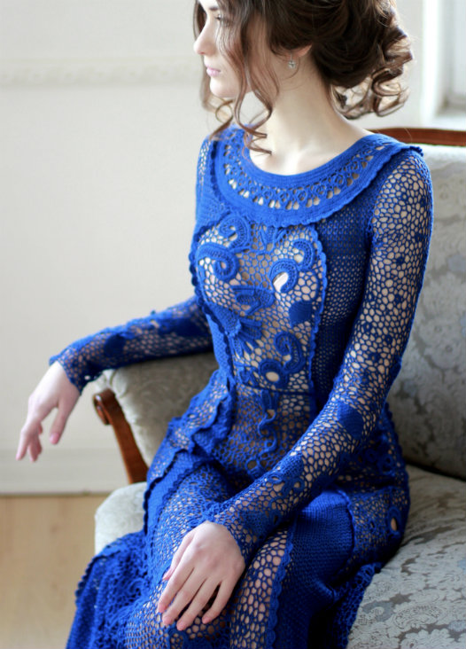 A piece made by Svetlana Pushkina, a top Irish crochet lace maker from Saint Petersburg, Russia.
