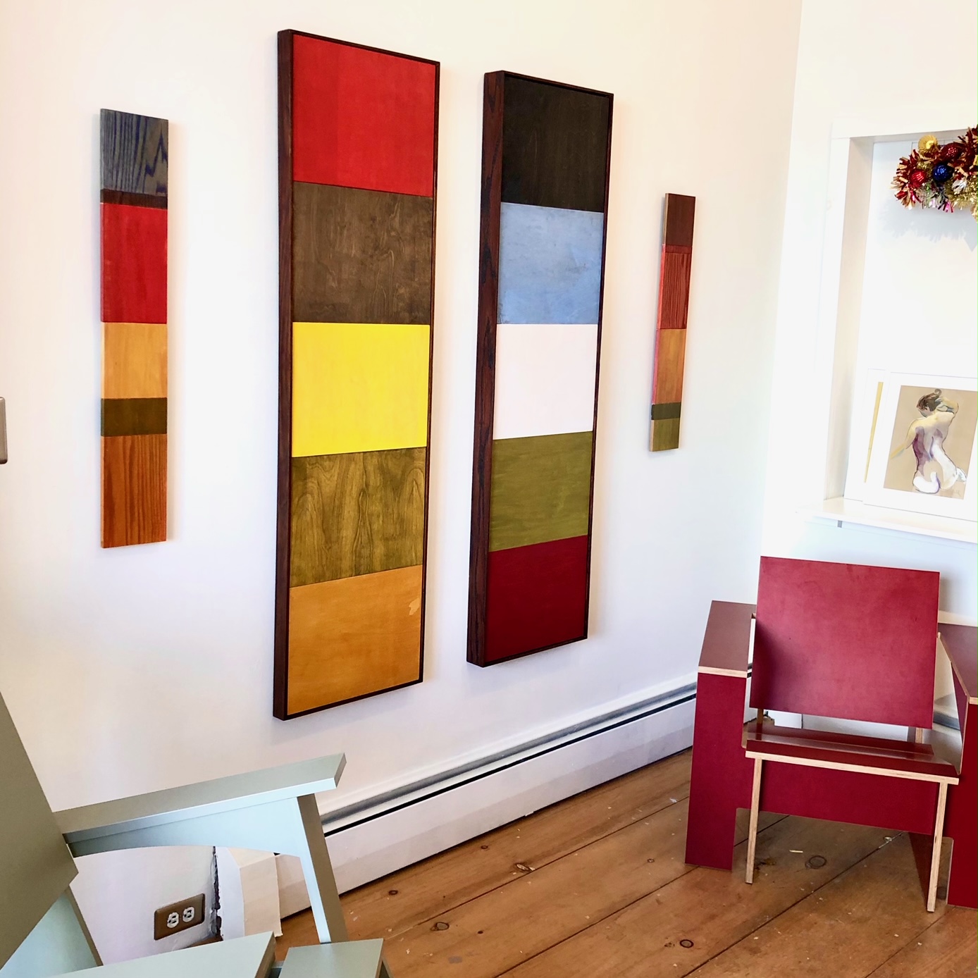 Oil on panel constructions by Michael Larry Simpson&nbsp;