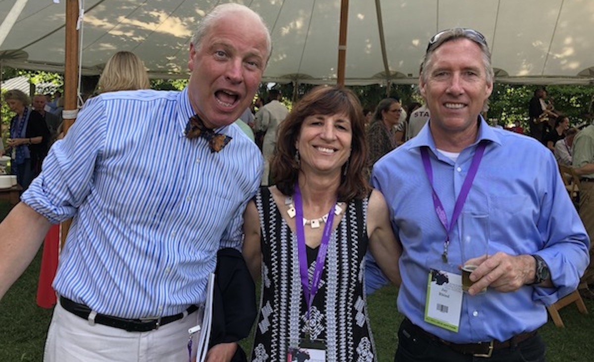 Production designer Carl Sprague, architect Pam Sandler and Jay Rhind.