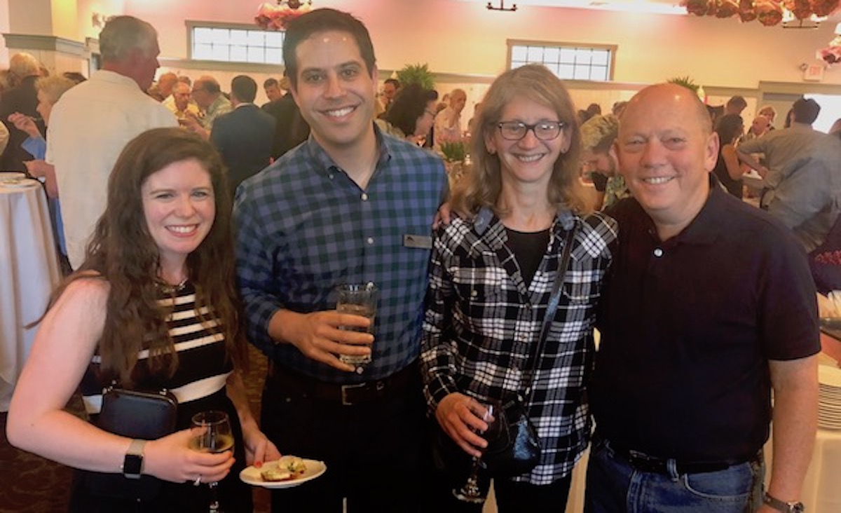 Rabbi Liz Hirsch, board member&nbsp;Rabbi Neil Hirsch,&nbsp;Holly Steinberg&nbsp;and&nbsp;Michael Nathan.