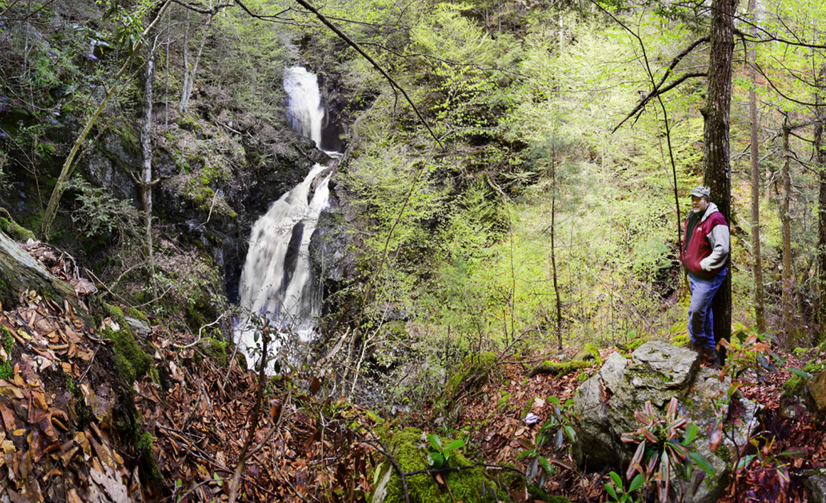 Sages Ravine is a rugged and pristine location where bushwhacking is required to access the uppermost Twin Falls.