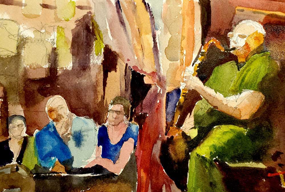 "Sax Player Gypsy," by Karen Andrews