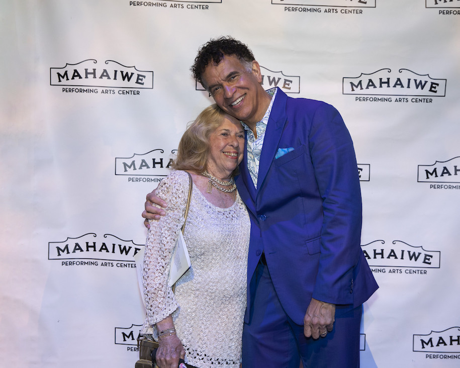 Honorary Gala Chair Abby Schroeder with&nbsp;guest artist Brian Stokes Mitchell. All photos by Christina Lane