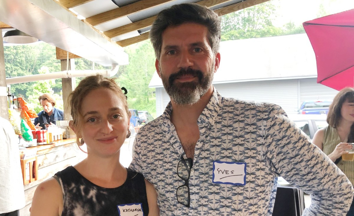 Katharine Schub and Yves Bouzaglo, real estate salesperson for Corcoran Country Living