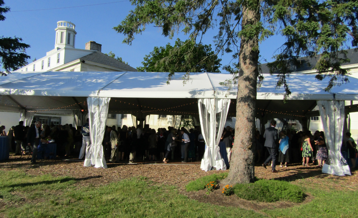 Events kicked off with cocktails outside the Tina Packer Playhouse.