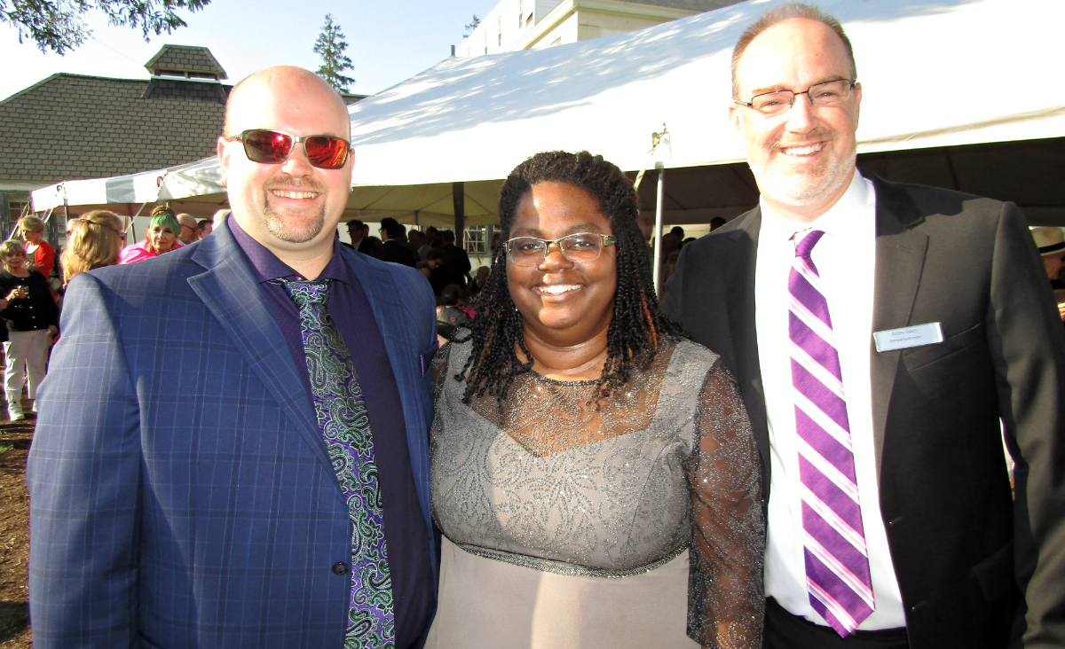 Sam VanSant, Gwendolyn Hampton VanSant, and Managing Director Adam Davis