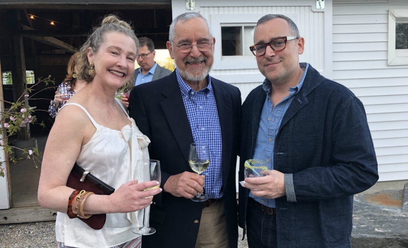 Eileen Manela, Julius Marcarelli and actor Paul Marcarelli at the South Farms chef's dinner Eileen Manela, Julius Marcarelli and actor Paul Marcarelli at the South Farms chef's dinner