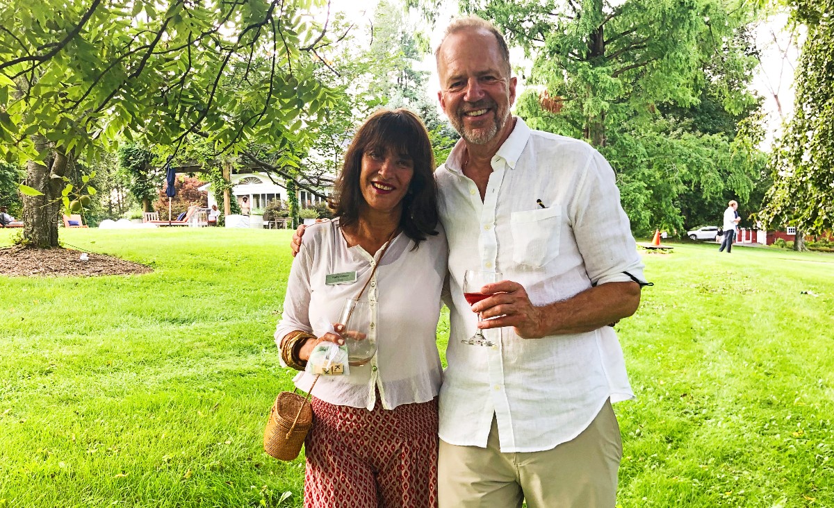 Kathy Weiser, a board member, and Mark Morton