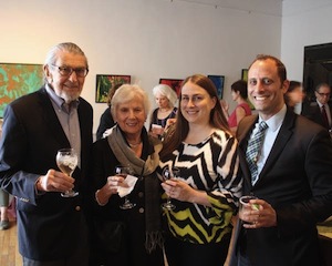 Award-wining local philanthropists&nbsp;Sheldon Evans&nbsp;and&nbsp;Martha McMaster&nbsp;with Hudson Area Library Director&nbsp;Emily Chameides&nbsp;and Hudson 3rd Ward Supervisor&nbsp;Michael Chameides.