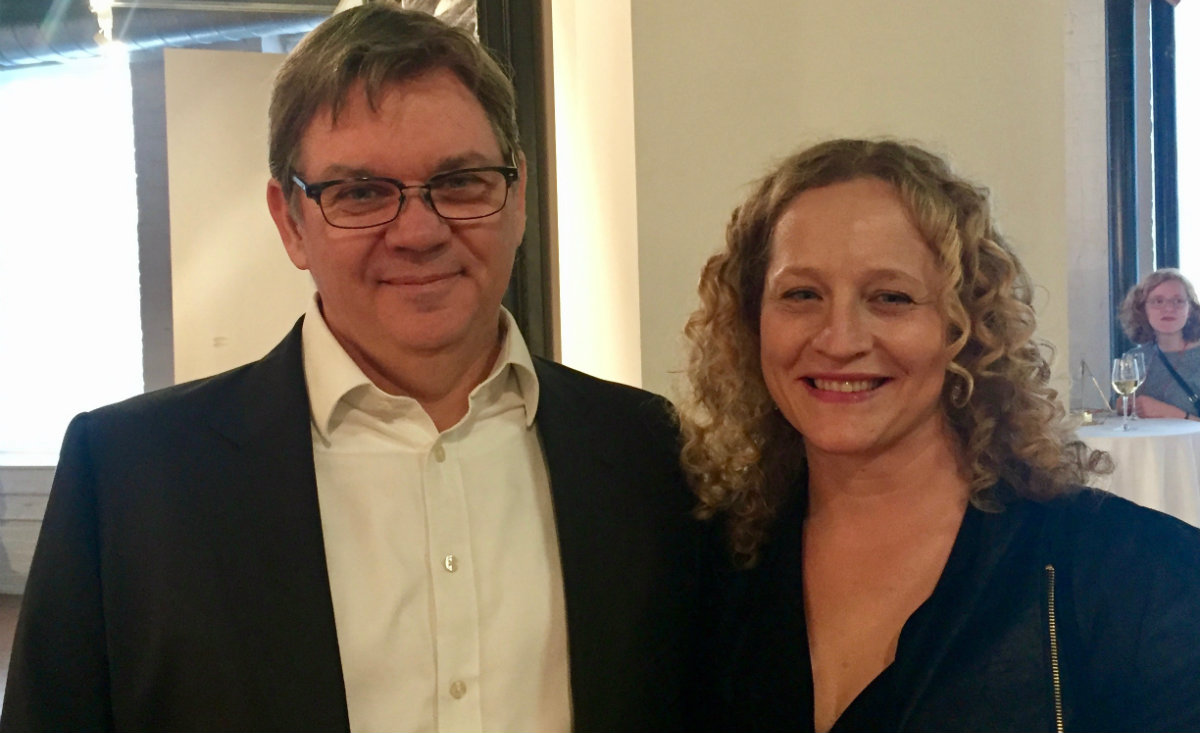 Larry Smallwood, deputy director of MASS Moca, and&nbsp;Bridget Rogas,&nbsp;director of development;