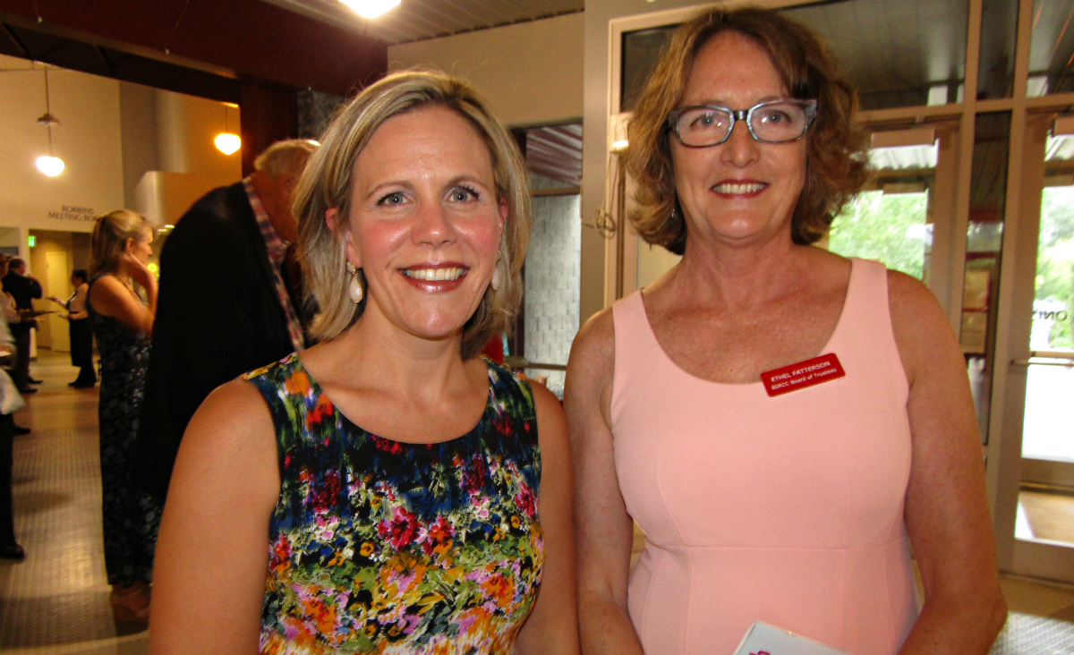 Berkshire South&#39;s Executive Director Jenise Lucey with the Center&#39;s Board Chair, Ethel Patterson.