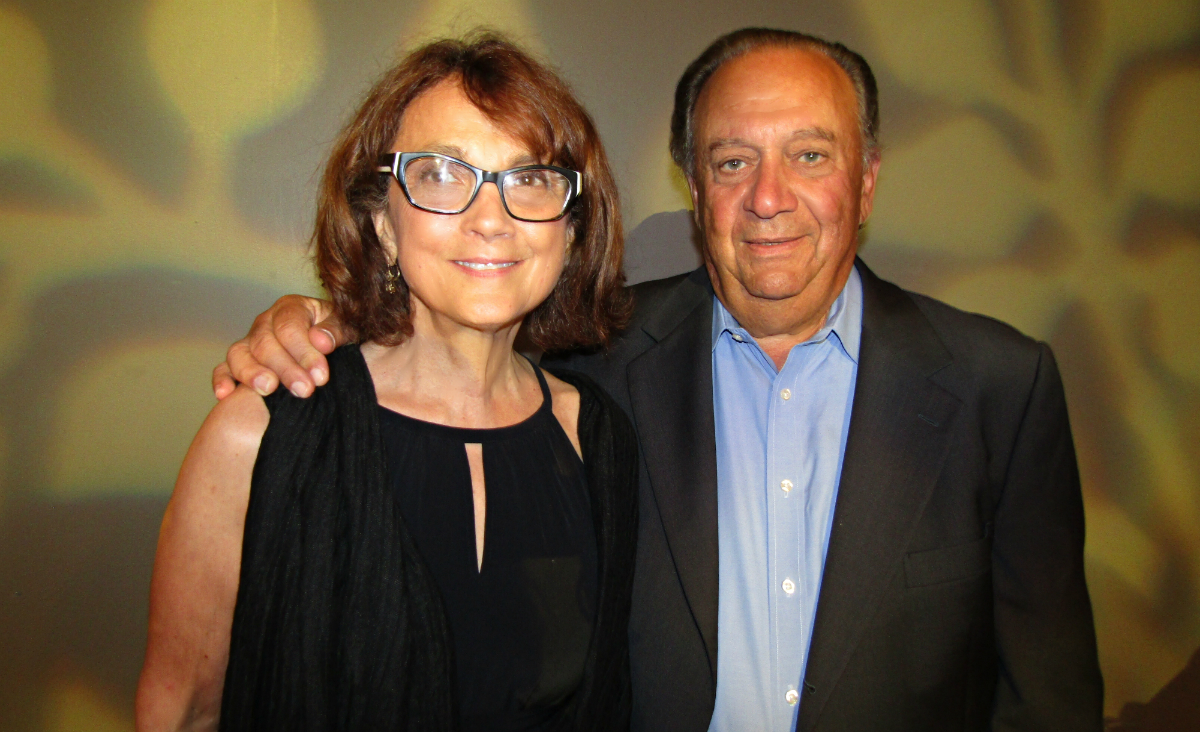 Susan and Hank Ferlauto, whose handcrafted limoncello was given away as party favors.