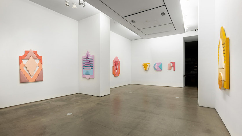 Guadagnoli's work at the Sasya Geisberg Gallery, NY, 2019 Guadagnoli's work at the Sasya Geisberg Gallery, NY, 2019