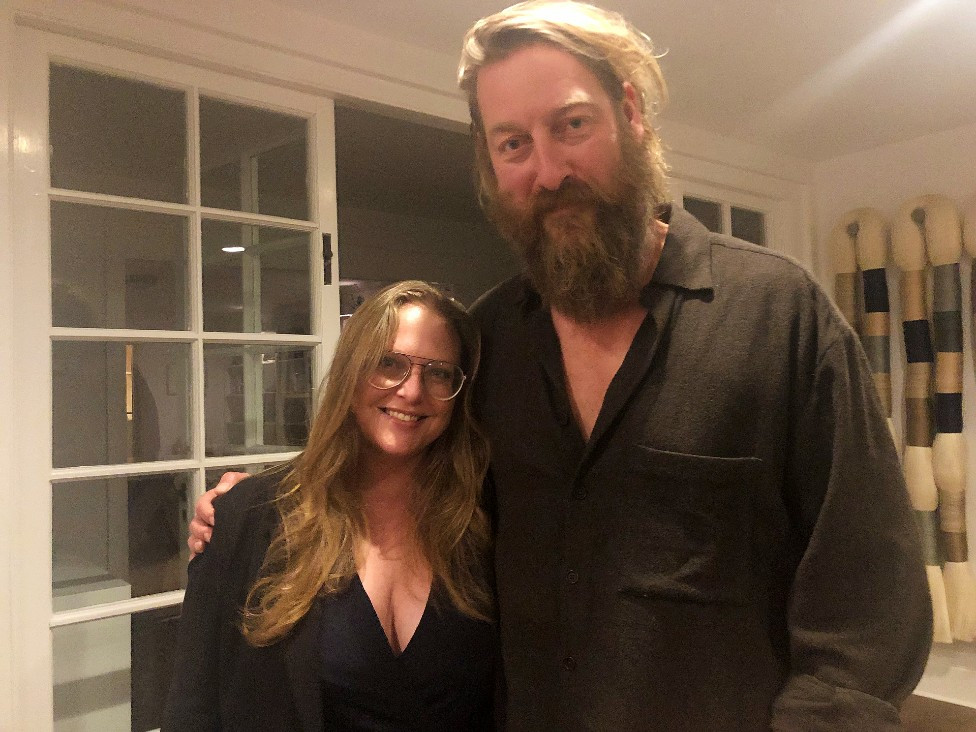 Gallerist Cassandra Sohn and Joep Beving
