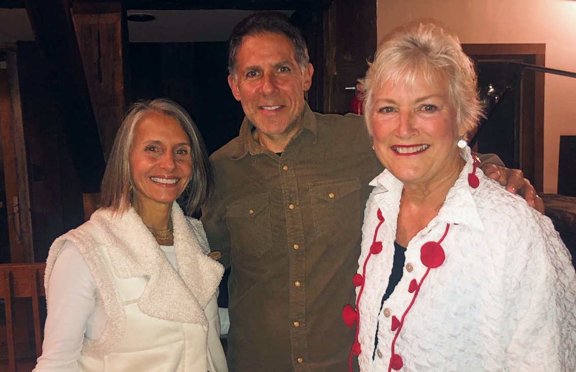 Joy Solomon, Mike Solomon, and Jane Plasman, a board member