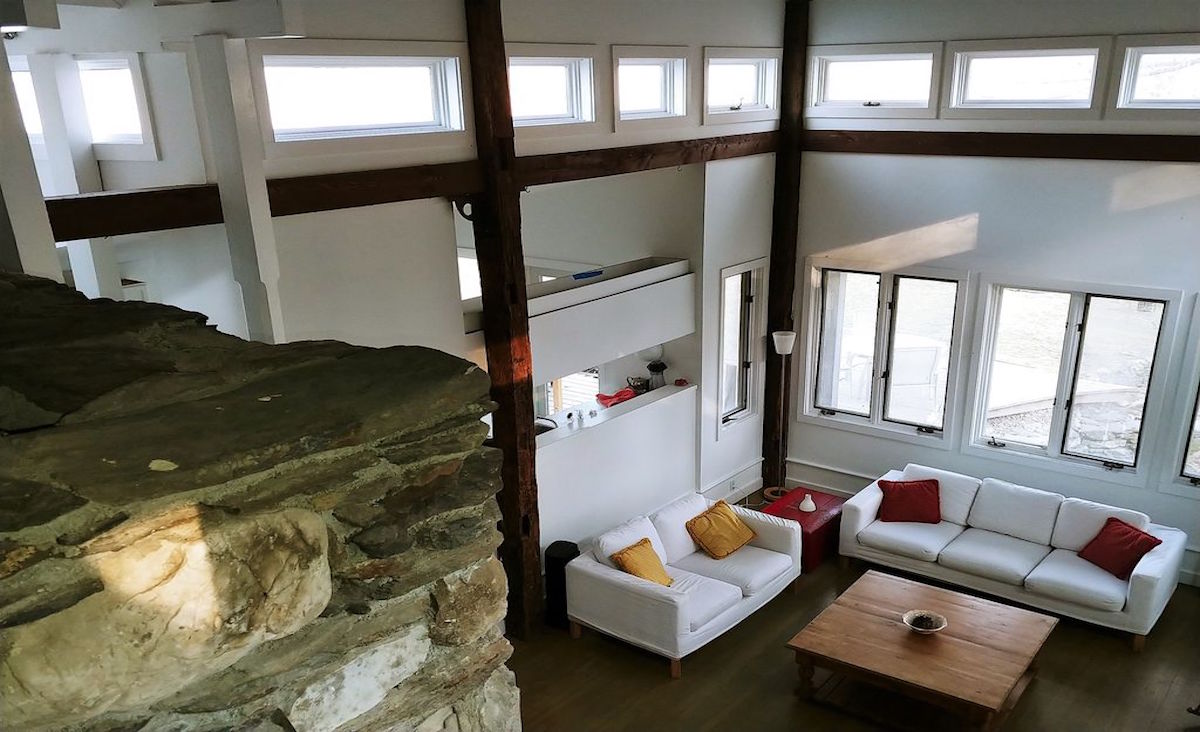 View from upper level