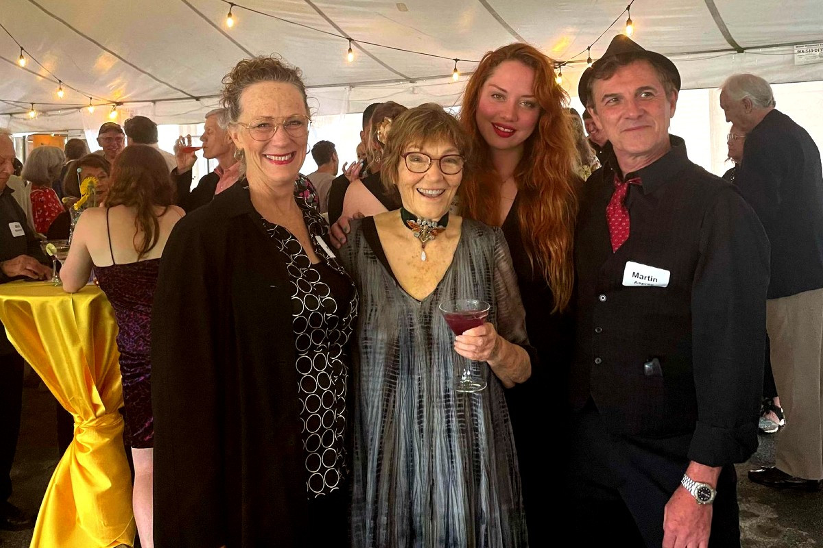 Sound designer Liz Stanton, Company Founder Tina Packer, and Company artists Chelsea LeSage and Martin Asprey