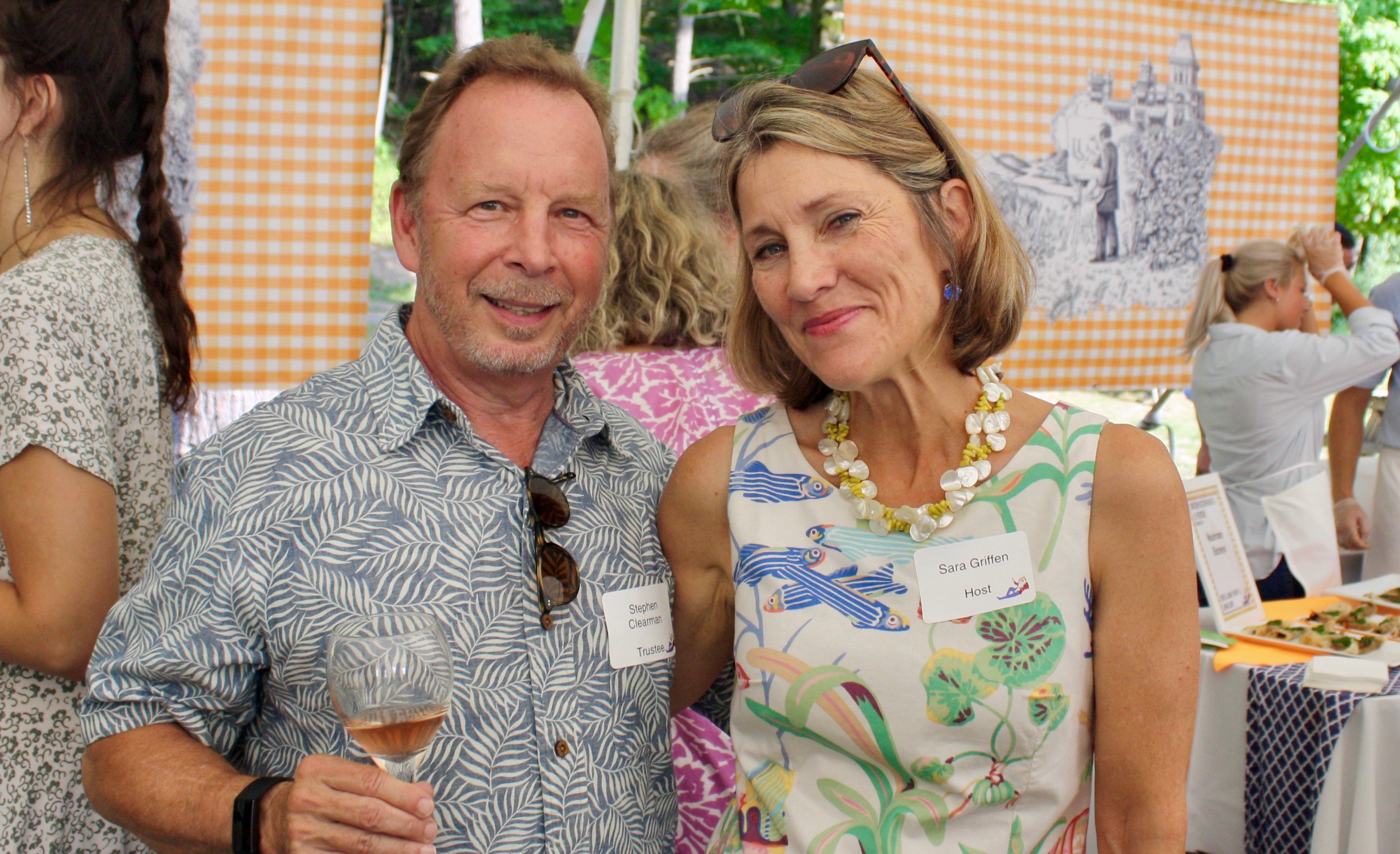 Olana trustee and owner of Kinderhook Farm Stephen Clearman and former Olana Partnership president Sara Griffen