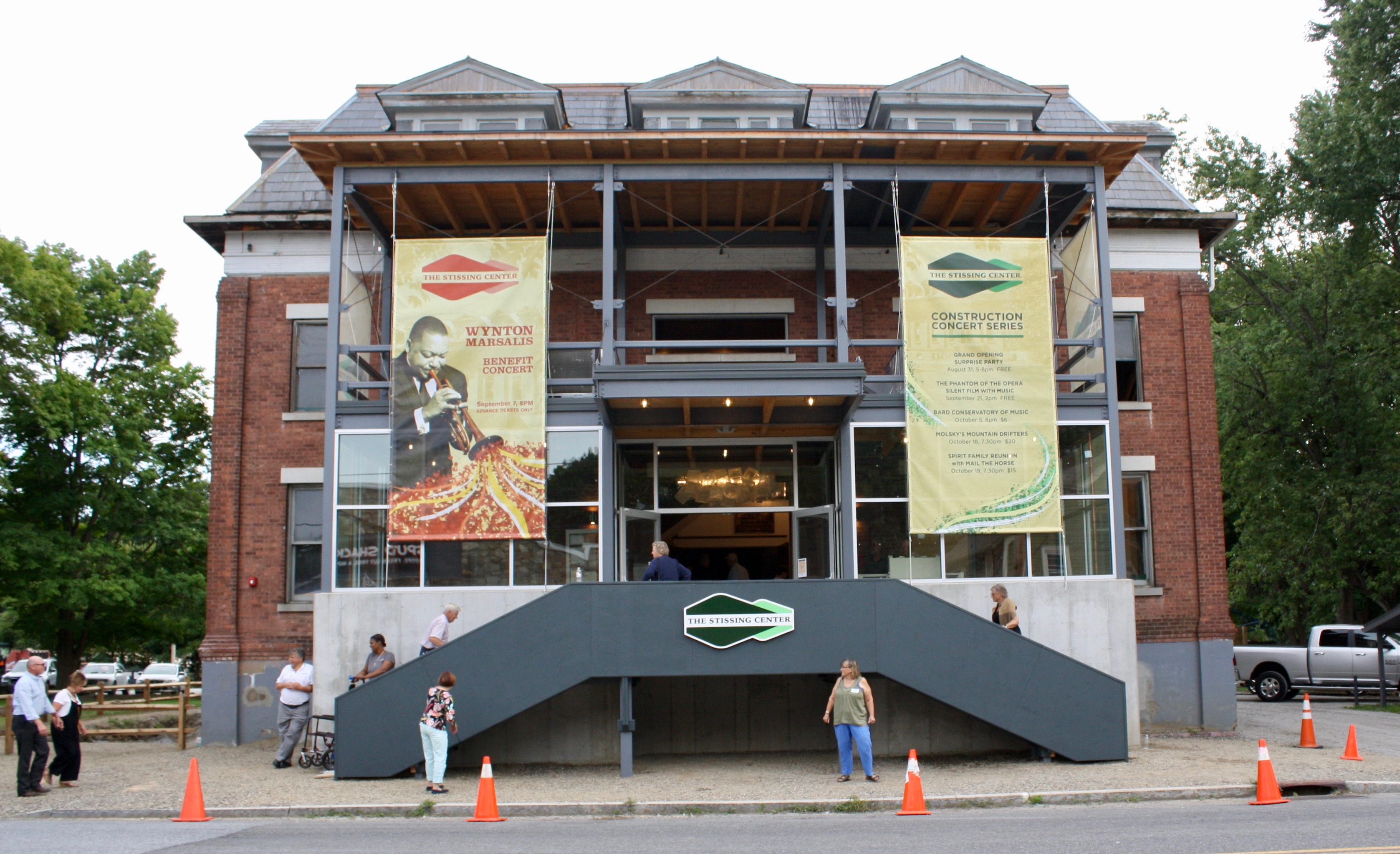 The new entrance to the Stissing Center is nearly complete.&nbsp;