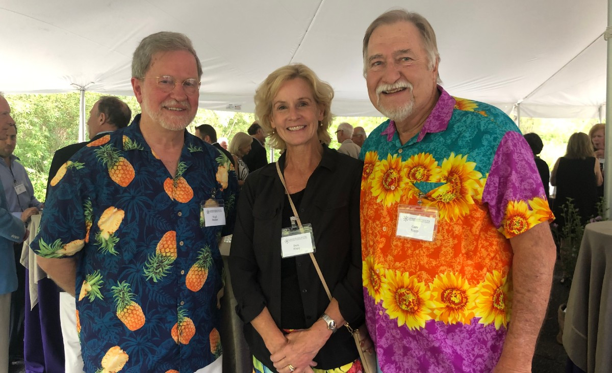 Virgil Stucker, Dara Happ, and Gary Happ, co-owner of Barrington Brewery