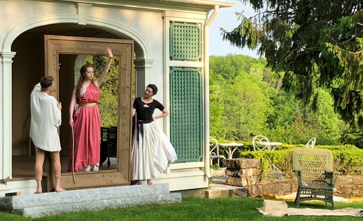 Chesterwood Executive Director Donna Hassler said in her opening remarks that &#39;French loved a party.&#39; He designed the frame used in the event&#39;s tableaux vivant.