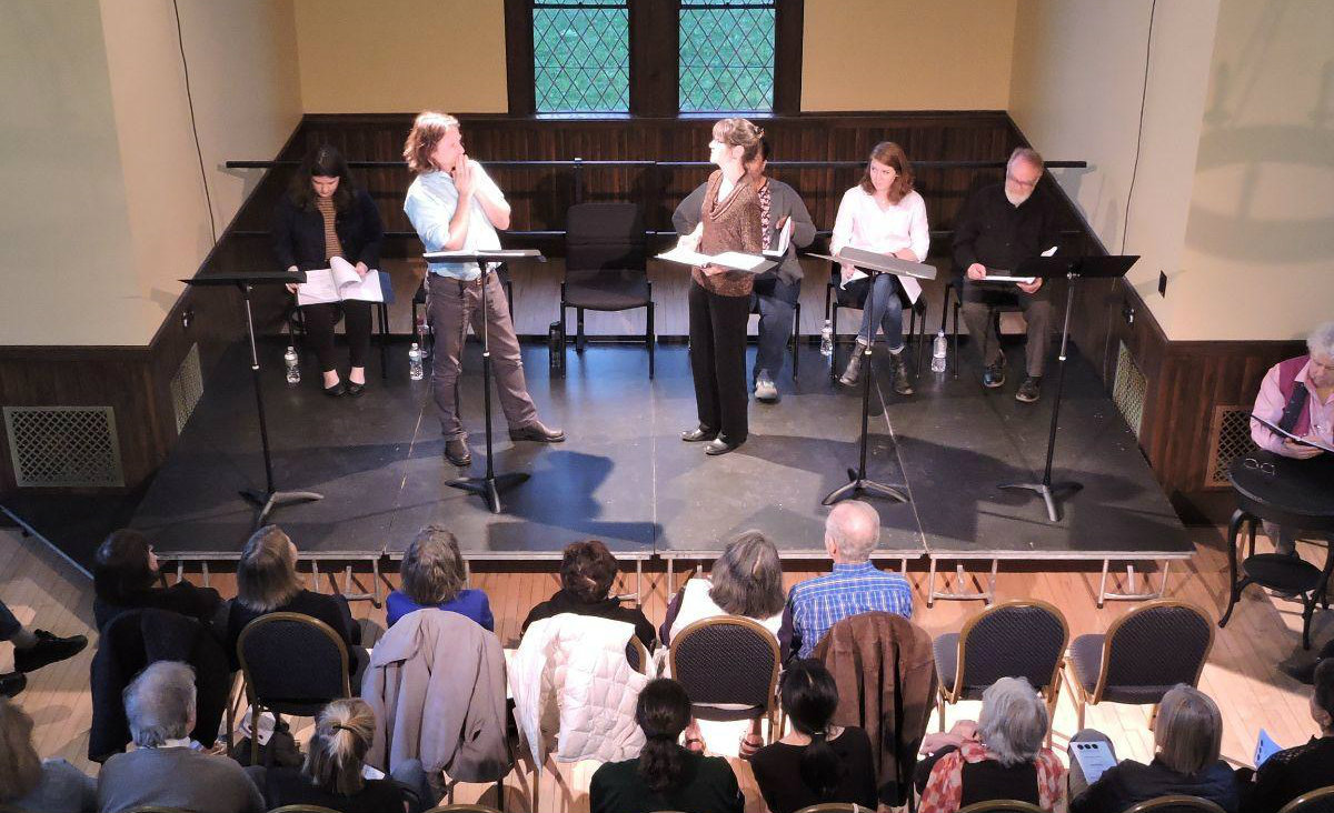A Berkshire Voices reading in the Great Hall at Saint James Place A Berkshire Voices reading in the Great Hall at Saint James Place