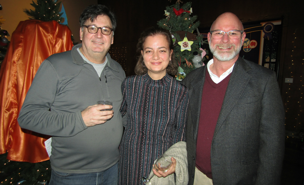 Orion Editor Chip Blake, Berkshire Magazine Editor Anastasia Stanmeyer, and Berkshire Museum Executive Director Jeff Rodgers