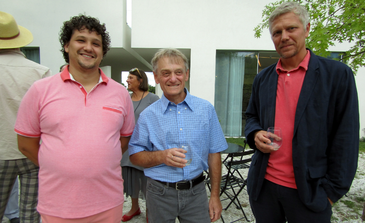 TurnPark Site Manager Jared Gelormino with its co-founder Igor Gomberg and&nbsp;Grigori Fateyev, one of its&nbsp;architects