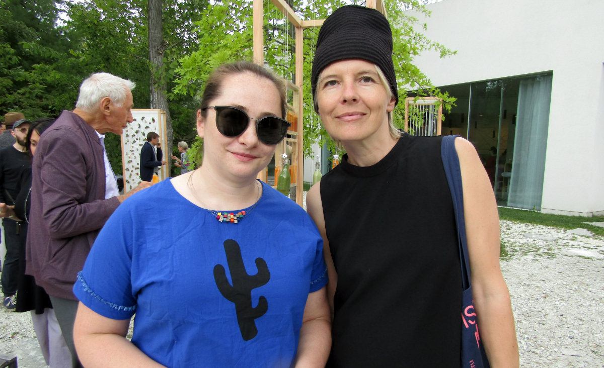 TurnPark co-founder Katya Brezgunova with performer Jaanika Peerna
