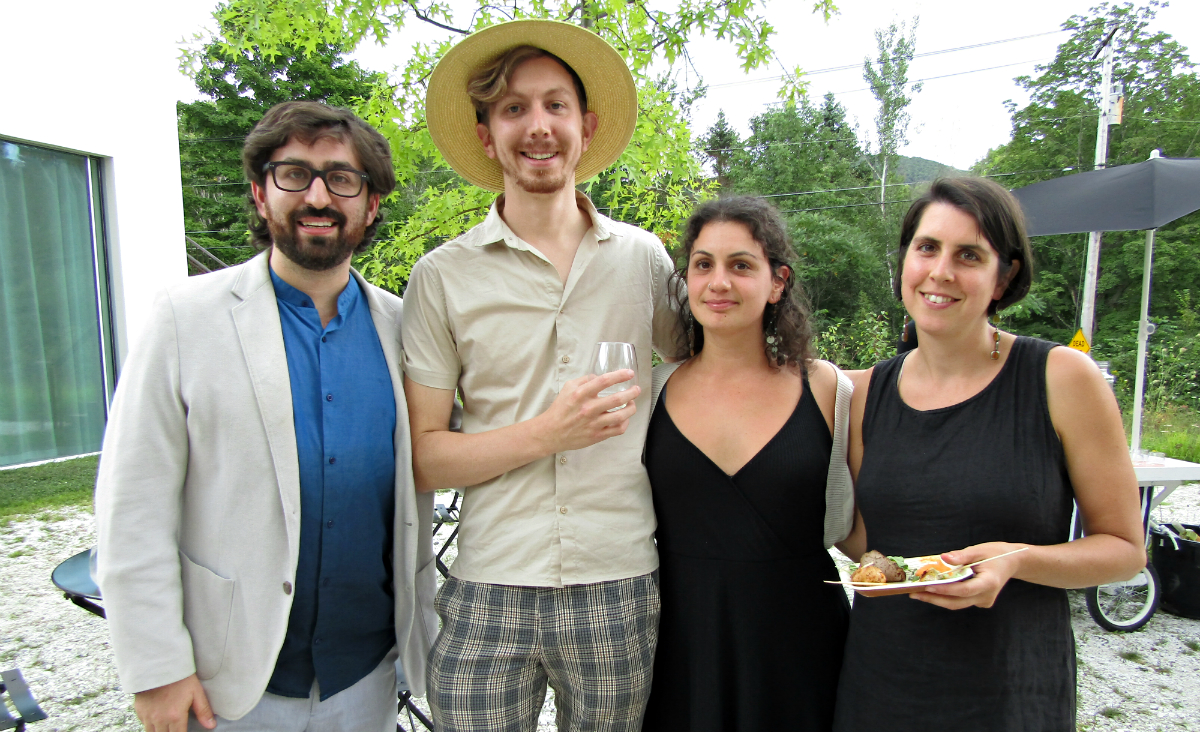 Composer Matti Kovler, Mikey&nbsp;Smythe, Michelle Kaplan, TurnPark&#39;s program and outreach coordinator,&nbsp;and Maddie Elling of Hosta Hill