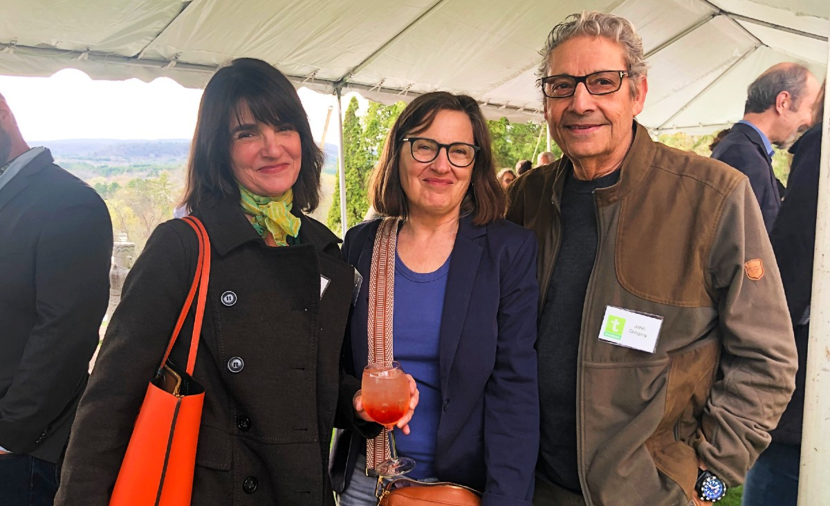 Actor and playwright Anne Undeland, Julia Pomeroy,&nbsp;and John Gregory