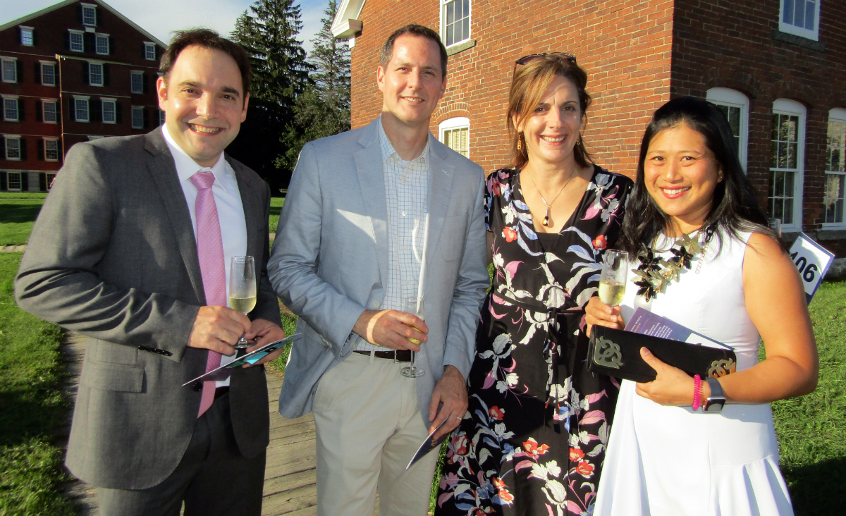 Joe Bergeron, Blair Benjamin, author Ali Benjamin and Geraldine Shen. Joe Bergeron, Blair Benjamin, author Ali Benjamin and Geraldine Shen.