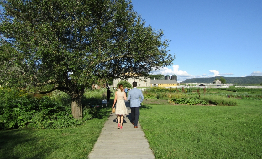The entrance to the Utopia gala at Hancock Shaker Village